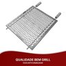 Grelha Moeda Reforçada Inox Churrasco Alvenaria 65x50 - 8