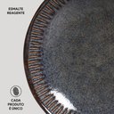 Ver imagem 5 de CONJUNTO C/ 6 PRATOS FUNDO LINHAS TITANIUM Ø 22,5 cm