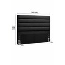 Ver imagem 2 de Cabeceira 140 Cm Courino Preto W01 Belufan Móveis