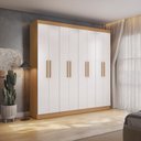 Ver imagem 3 de Guarda Roupas Casal 8 Portas 4 Gavetas Kappesberg Tapajós/branco 218cm