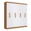 Ver imagem 1 de Guarda Roupas Casal 8 Portas 4 Gavetas Kappesberg Tapajós/branco 218cm