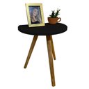 Ver imagem 2 de Mesa de Apoio Redonda Nuova Tripé Palito Retrô - de Parede 40cm:Preto