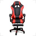 Ver mais imagens de Cadeira Gamer Stillus Ergonômica com Apoio para Os Pés Preta e Vermelho