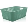 Caixa Organizadora Maxi Grande Organize Cesto Plástico 40l Verde Menta - 1