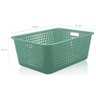 Caixa Organizadora Maxi Grande Organize Cesto Plástico 40l Verde Menta - 2