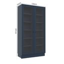 Ver imagem 4 de Cristaleira com Vidro 100% MDF 120cm Sevilha Azul/Órion