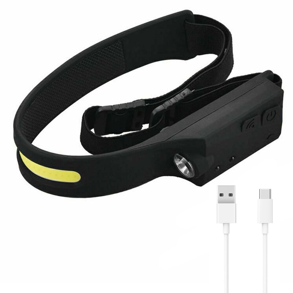 Lanterna De Cabeça Sensor de Movimento Detecta Presença Led XPE Cob Alta Luminosidade Camping