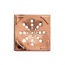 Ralo em Cobre Quadrado Banheiro Drenagem Chuveiro 10x10cm - 1