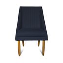 Ver imagem 2 de kit 06 Cadeiras Para Sala De Jantar Ana Pés Palito Suede Azul Marinho - D'Classe Decor