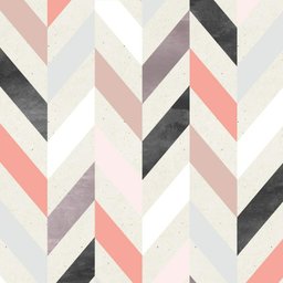 Papel de Parede Geomêtrico Zig Zag Salmão e Rosa-60x300cm - 3
