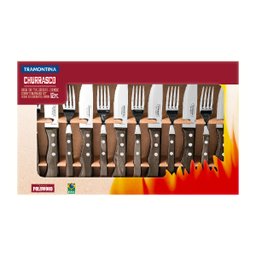 Jogo para Churrasco Tramontina Poliwood, Inox, 12 Peças - 2