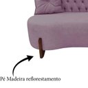 Ver imagem 6 de Sofá 3 Lugares Orgânico Curvo Tókio 180cm Veludo Rosê