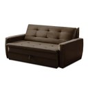 Ver imagem 4 de Sofá Cama Jade 1,36m Suede Marrom Adonai Estofados