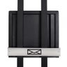 Caixa De Correio Grade Vertical Preto Tarja Inox Top - 1