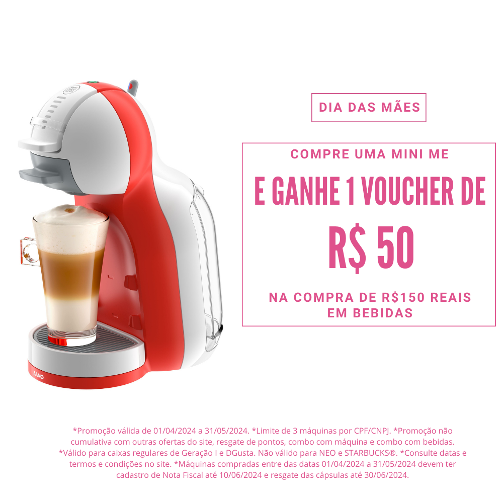 Cafeteira Nescafe Dolce Gusto Mini Me Branco/vermelho Automática (110v) - 2
