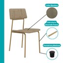 Ver imagem 7 de Conjunto Sala de Jantar 4 Cadeiras Flor de Lis Carraro Carvalho Dourado