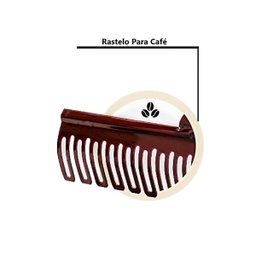 Rastelo 16 Dentes Aço Carbono Cabo Madeira pra Limpeza 150cm Minasul - 2