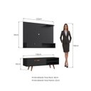 Ver imagem 3 de Rack com Painel para TV até 50 Polegadas 125CMX90CM Miami Califórnia