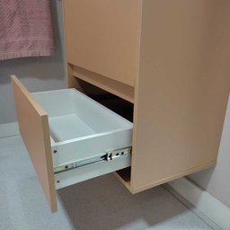 Gabinete para Banheiro 80cm Mdf Salmao Dubai - On Móveis - 8
