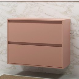Gabinete para Banheiro 80cm Mdf Salmao Dubai - On Móveis - 1
