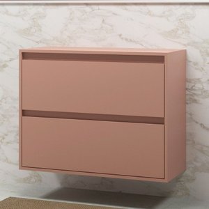 Gabinete para Banheiro 80cm Mdf Salmao Dubai - On Móveis