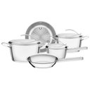 Ver imagem 1 de Conjunto de Panelas Tramontina Ventura, 5 Peças, Aço Inox - 65360/290