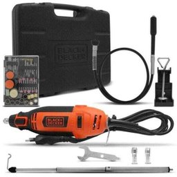 Micro Retifica Profissional Black + Decker RT18KA, 180 Watts, 113 Peças - 1