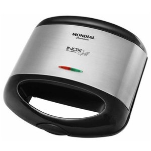 Grill Sanduicheira Mondial Inox Premium, 800W - S-07 - 220 v