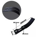 Ver imagem 5 de Kit 02 Lâminas Enxada Rotativa Tratorito Branco B4t 6,5cv / Bd 5cv Lado Esquerdo e Direito Branco