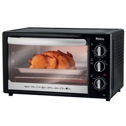 Forno Elétrico Philco, 36 Litros, Função Dourar, Timer, 1500W, Preto - 110 v - 2 Forno Elétrico Philco, 36 Litros, Função Dourar, Timer, 1500W, Preto - 110 v - 2