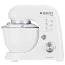 Batedeira Planetária Cadence, 8 Velocidades, Tigela 3L, 400W, Branca - BAT500 - 110 v - 1 Batedeira Planetária Cadence, 8 Velocidades, Tigela 3L, 400W, Branca - BAT500 - 110 v - 1