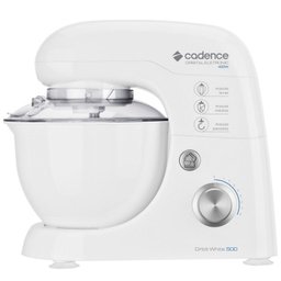 Batedeira Planetária Cadence, 8 Velocidades, Tigela 3L, 400W, Branca - BAT500 - 220 v - 1 Batedeira Planetária Cadence, 8 Velocidades, Tigela 3L, 400W, Branca - BAT500 - 220 v - 1