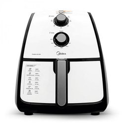 Fritadeira Sem Óleo Midea Liva FRA 42, 4 Litros, Preta e Branca - 110 v - 2