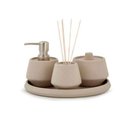 Ver imagem 1 de Kit para Lavabo em Cimento Bege com 4 Peças - Pré Venda Mart