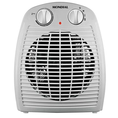 Aquecedor de Ambiente Mondial A-08 com Controle de Temperatura - Cinza - 220 v