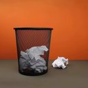 Ver mais imagens de Cesto de Lixo Mor Basket, Capacidade 11 Litros em Aço Preto Escritorio