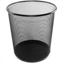 Ver imagem 2 de Cesto de Lixo Mor Basket, Capacidade 11 Litros em Aço Preto Escritorio