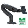 Suporte Ergonômico Articulado de Mesa com Pistão a Gás, Elg, F80n, para Monitor de 17" a 35", Preto - 1