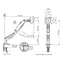 Ver imagem 5 de Suporte Ergonômico Articulado de Mesa com Pistão a Gás, Elg, F80n, para Monitor de 17" a 35", Preto