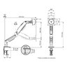 Suporte Ergonômico Articulado de Mesa com Pistão a Gás, Elg, F80n, para Monitor de 17" a 35", Preto - 5