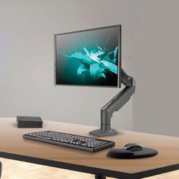 Suporte Ergonômico Articulado de Mesa com Pistão a Gás, Elg, F80n, para Monitor de 17" a 35", Preto - 7