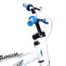 Bicicleta Enzo Ecos, Aro 20, V-Brake, Quadro em Alumínio, Branco com Azul - 4