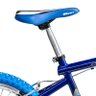 Bicicleta Enzo Ecos, Aro 20, V-Brake, Quadro em Alumínio, Branco com Azul - 3