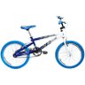 Bicicleta Enzo Ecos, Aro 20, V-Brake, Quadro em Alumínio, Branco com Azul - 1