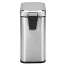 Ver imagem 4 de Lixeira Aço Inox Lixo Cesta Balde Retangular C/ Pedal 5l
