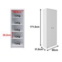 Ver imagem 2 de Armário para Escritório 02 Portas Me4105 Branco Tecnomobili