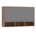 Ver imagem 1 de Armário Aéreo de Cozinha 120cm 1 Porta Basculante com Nichos Aspen Luciane Móveis