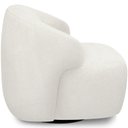 Ver imagem 6 de Kit 02 Poltronas Decorativa Orgânica Giratória para Sala Living Barolo L06 Bouclê Branco - Lyam