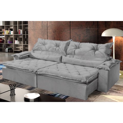 Sofá Sparta Retrátil e Reclinável 220cm - Movenzo Estofados