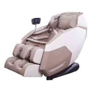 Poltrona de Massagem Reclinação Gravidade Zero Elétrica 3d Marley Tela Lcd Pu Bege G94 - Laura Lar